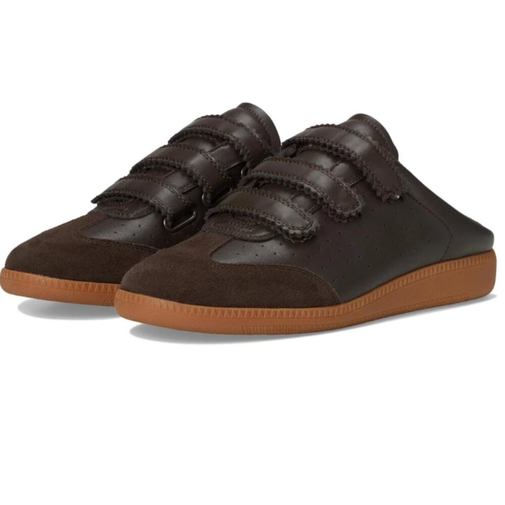 NEW STEVE MADDEN Memento Slip On Sneaker Mules DARK BROWN for women 725 3m2